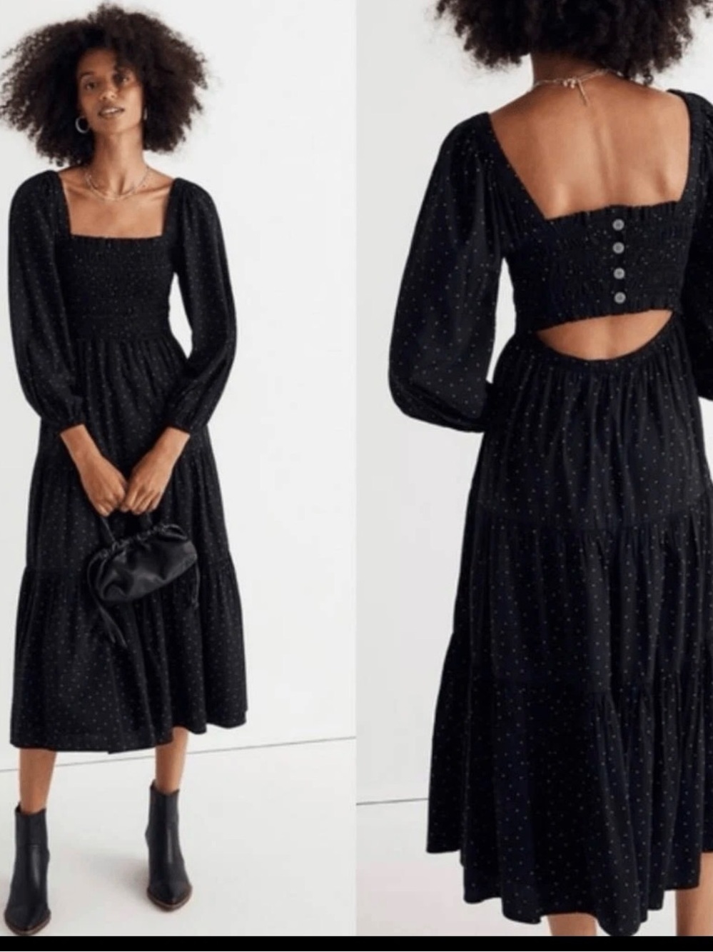 Madewell Lucie Tiered Midi Dress Size XXS